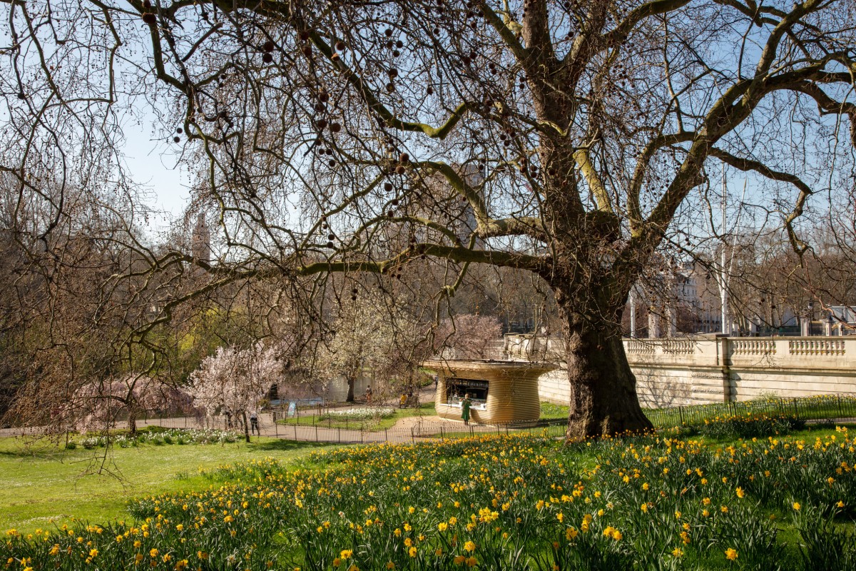 Quiosque no Palácio de Buckingham