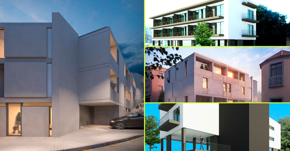 Casas novas no porto