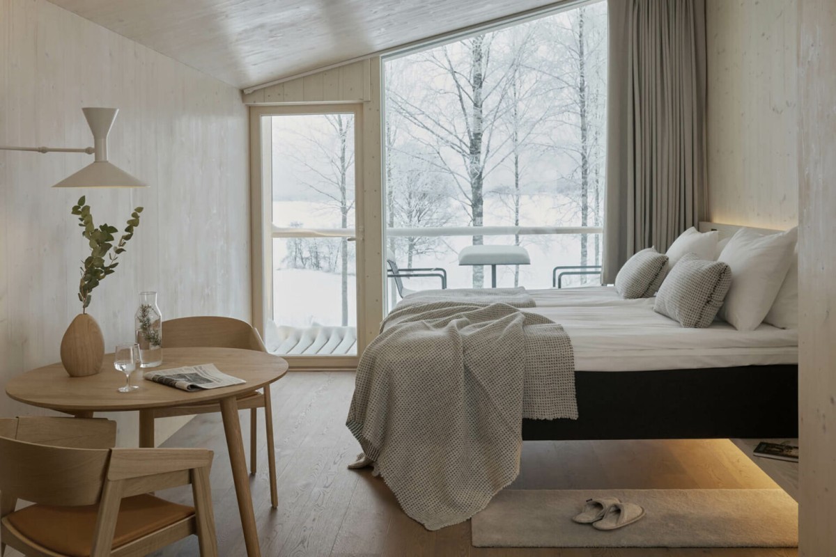 Resort de casas pré-fabricadas na Finlândia