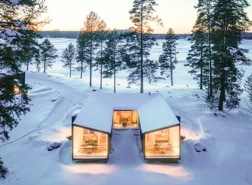 Resort de casas pré-fabricadas na Finlândia