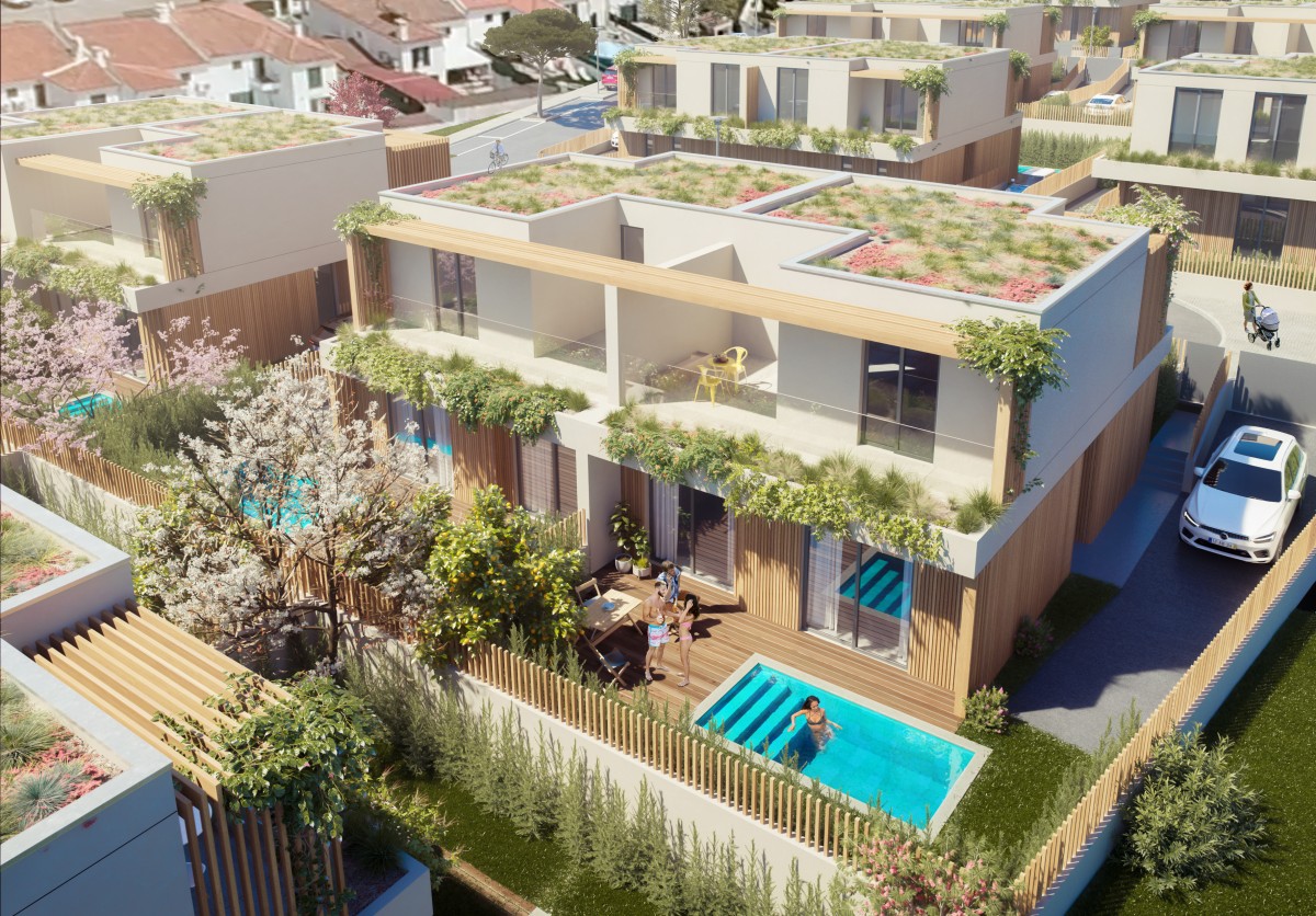 Empreendimento de luxo Gaia traz a Sesimbra 32 moradias ecológicas com piscina
