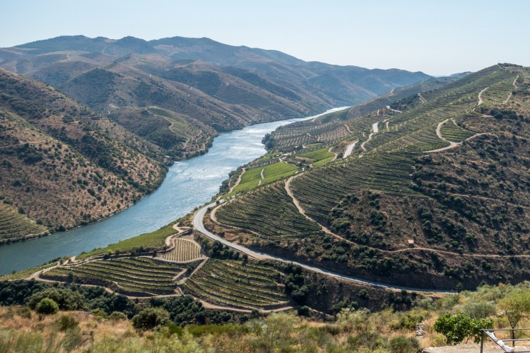 Una vista aérea del río Duero