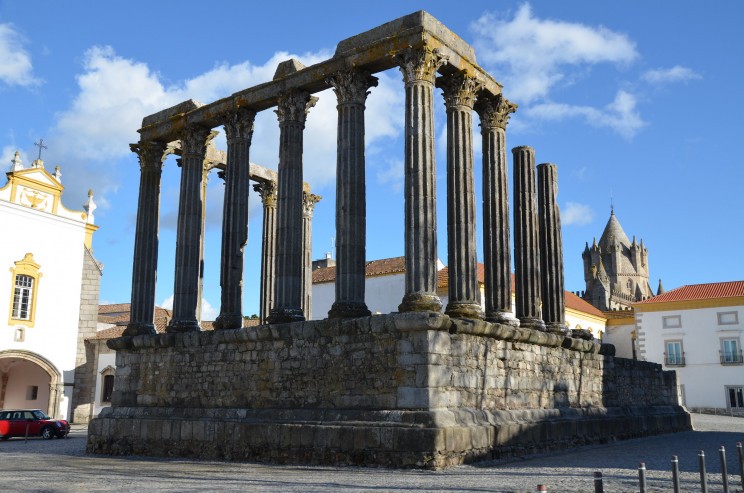 The Roman temple in Évora