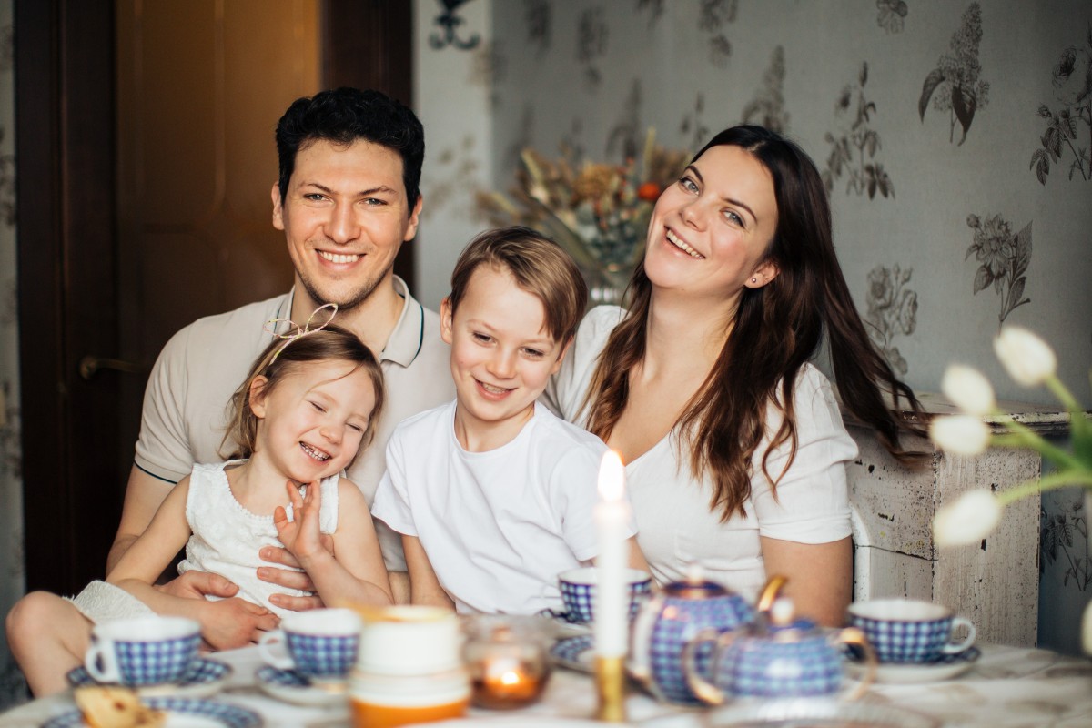 Famílias felizes