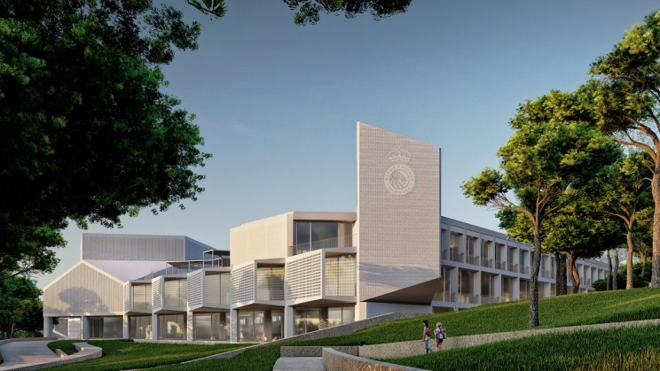 Ein Rendering des neuen Schulcampus