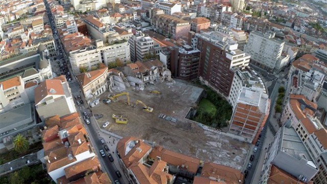 Obras na baixa do Porto