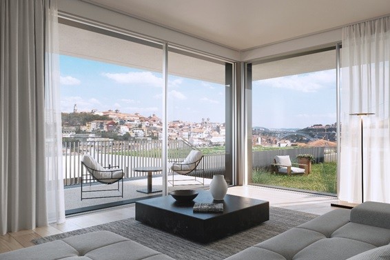 Nocas habitações junto ao rio Douro