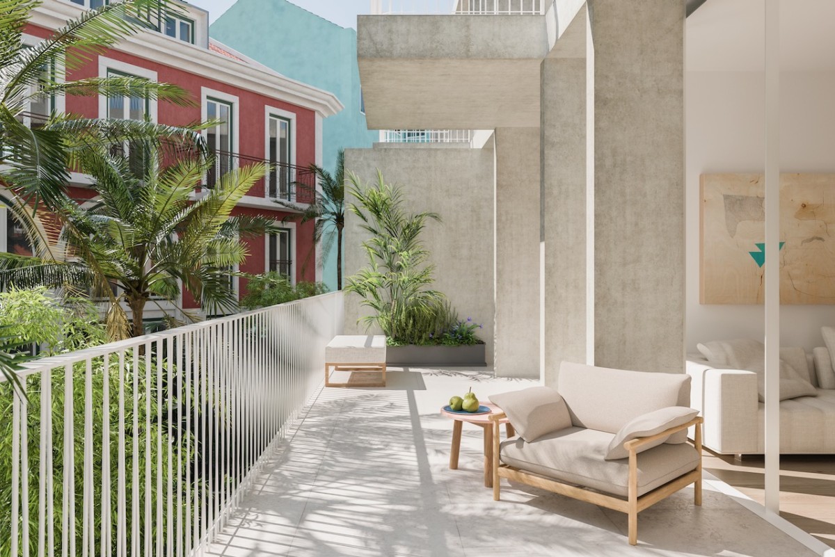 Casas novas com varanda