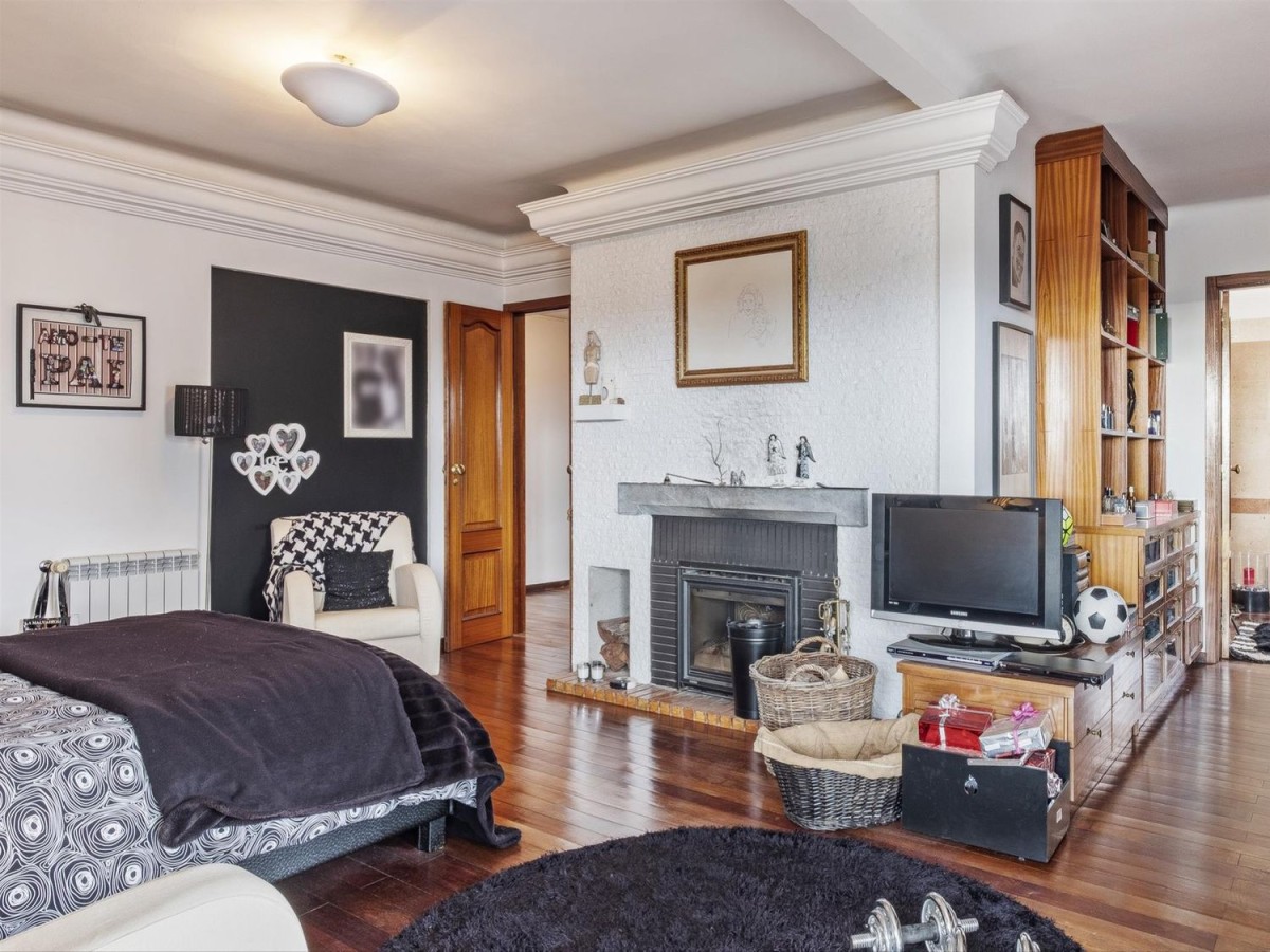 La grande master suite all'ultimo piano