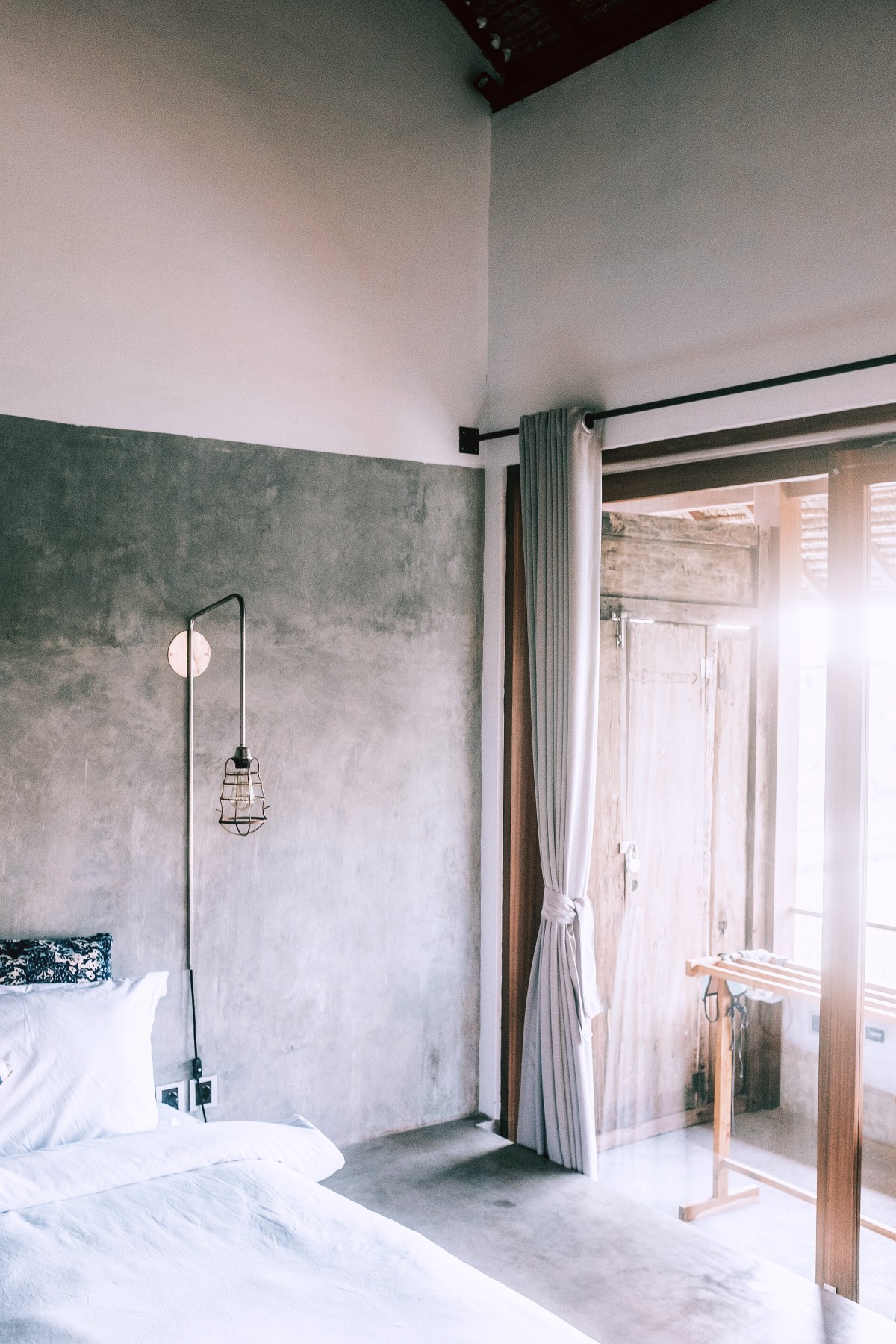 Microcimento no quarto