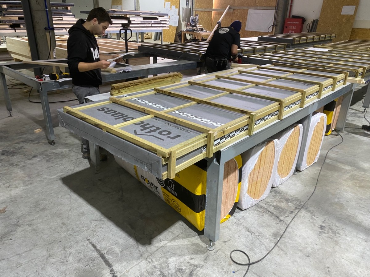 Construção de casas de madeira