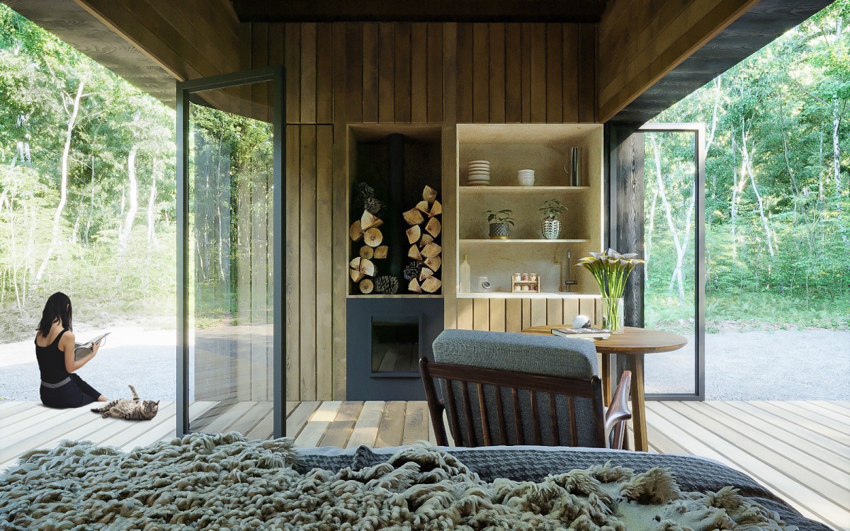 Casas modulares de madeira