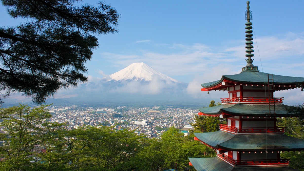 Japan's stunning natural landscapes mean you could work with a view