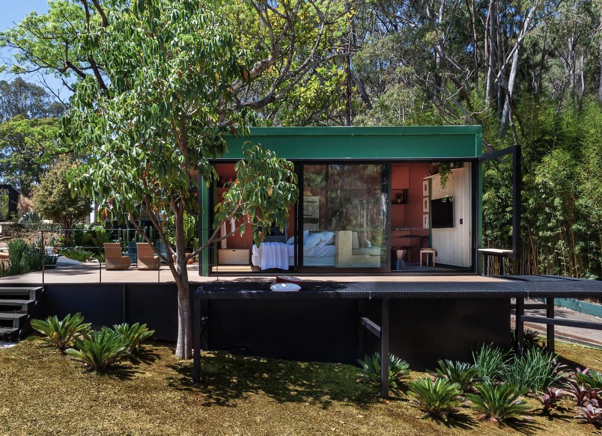 Casas pré-fabricada com contentores