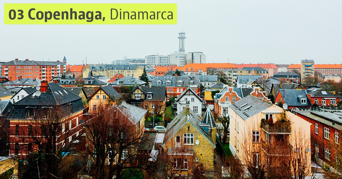 Copenhaga é uma das cidades com melhor qualidade de vida