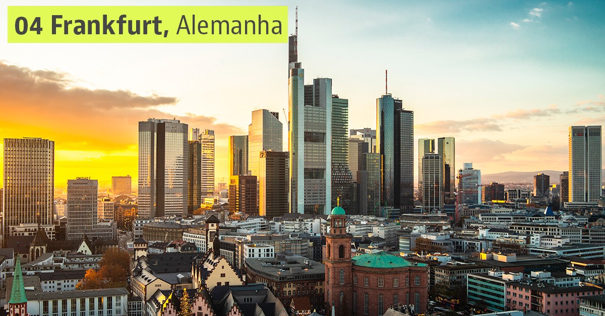 Frankfurt é uma das cidades com melhor qualidade de vida