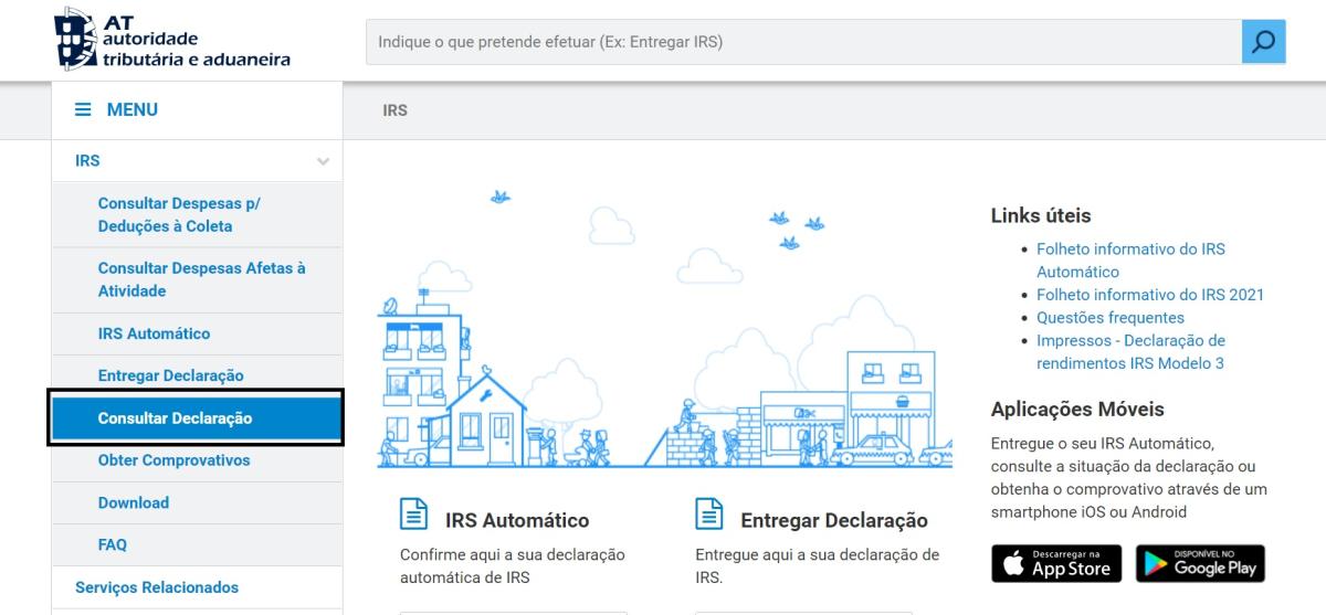 obter nota de liquidação IRS 