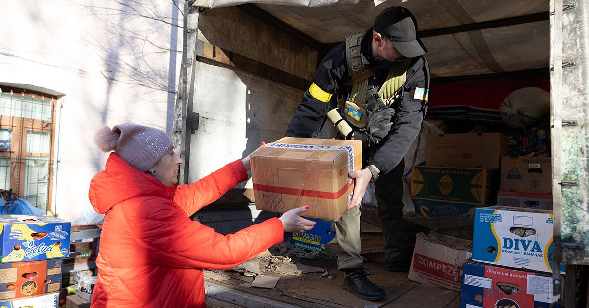 Ajuda humanitária à Ucrânia