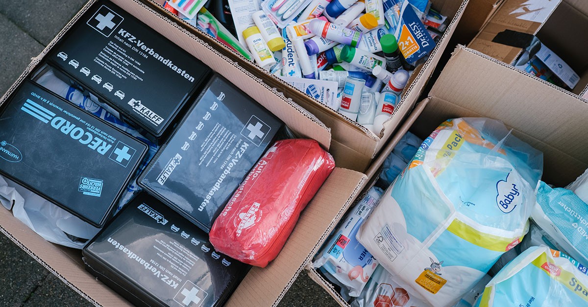 Envio de bens para a Ucrânia