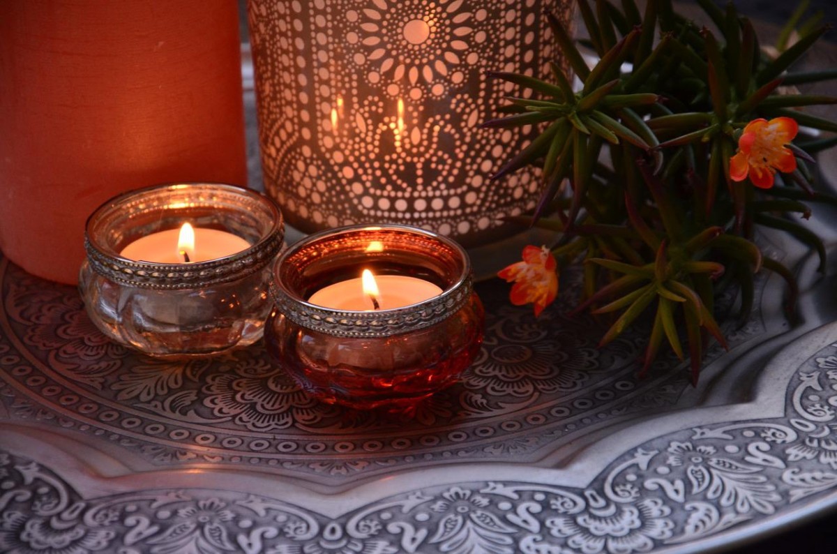 Velas em casa