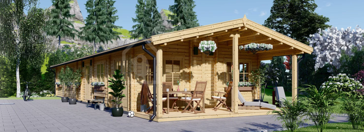 casas pré-fabricadas com terraço