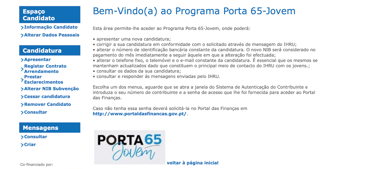 Programa Porta 65-Jovem