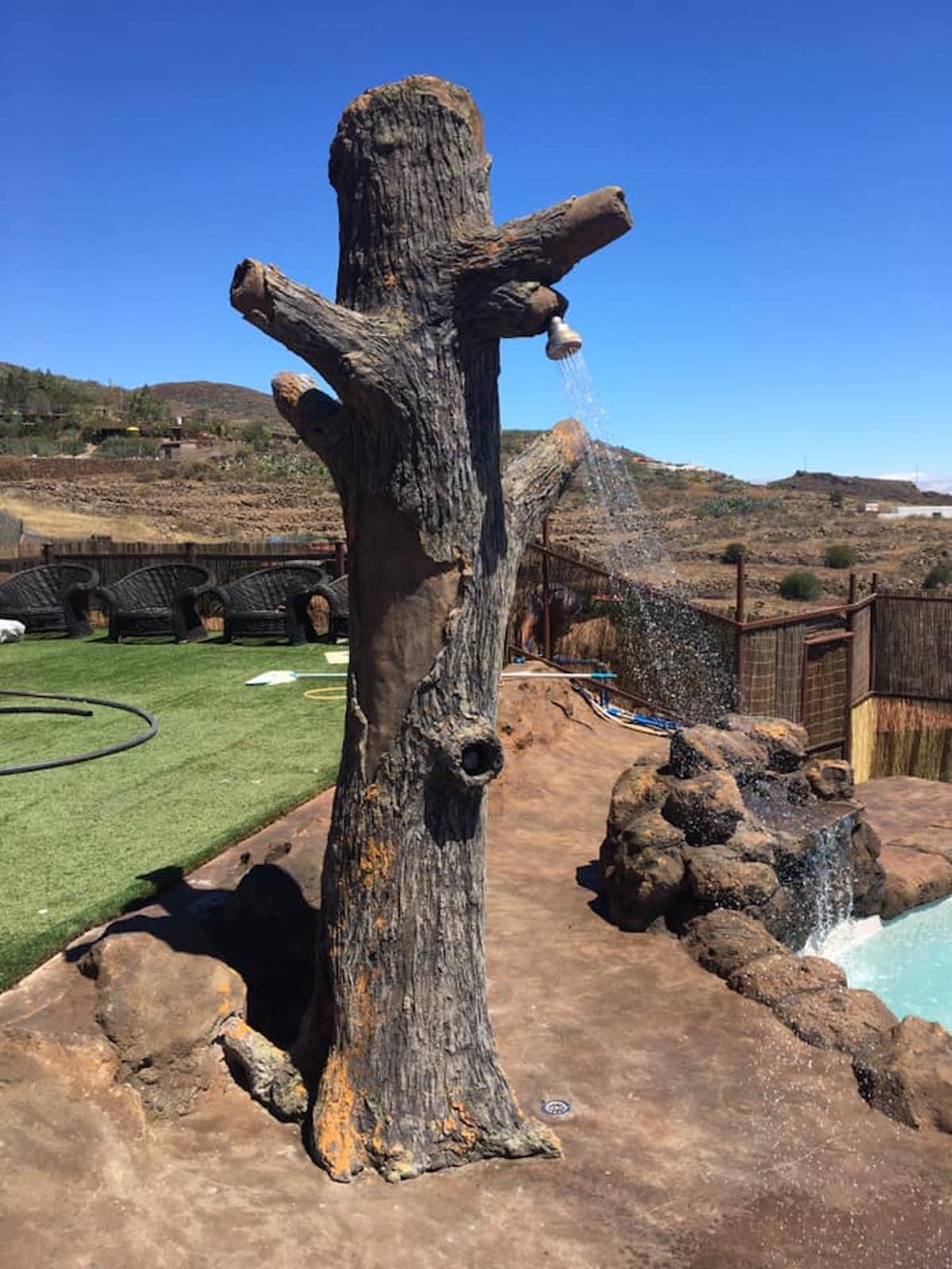 tronco de duche para piscina