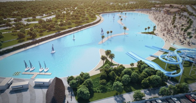 maior praia artificial da Europa