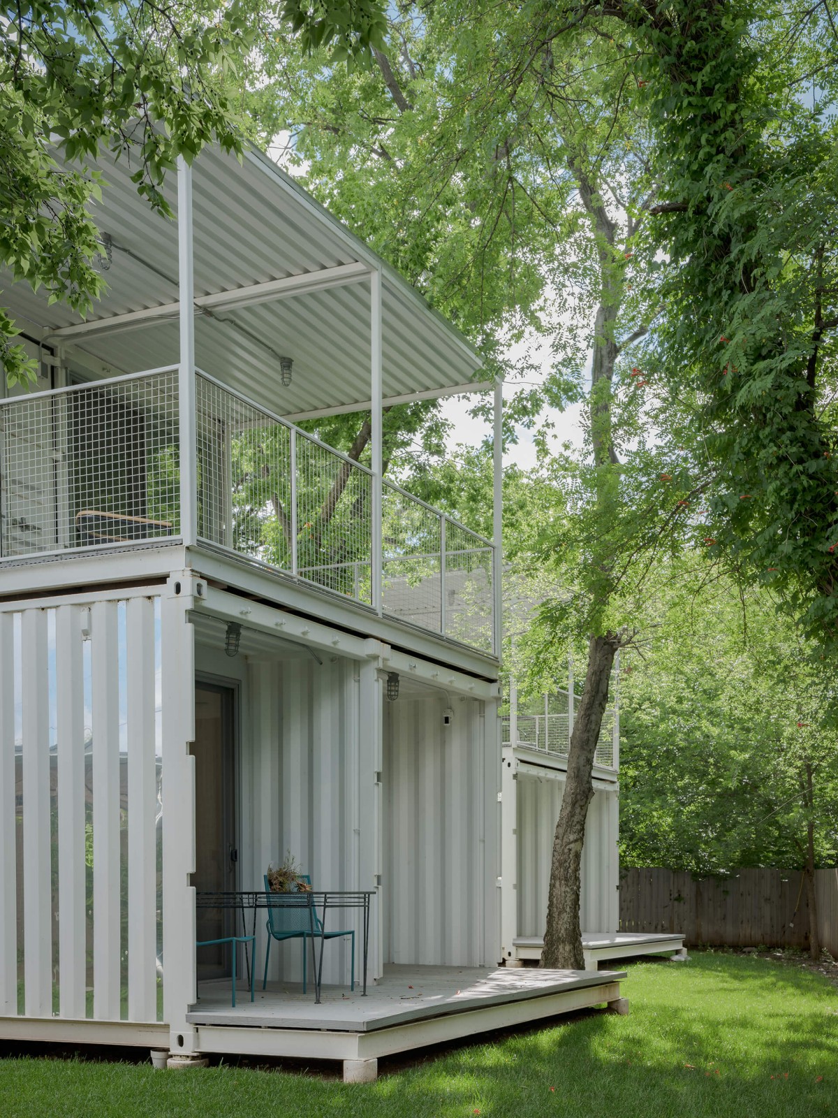 casas pré-fabricadas com varandas