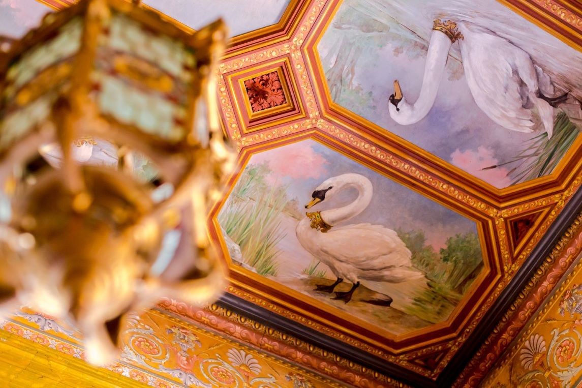 tetos pintados com detalhe