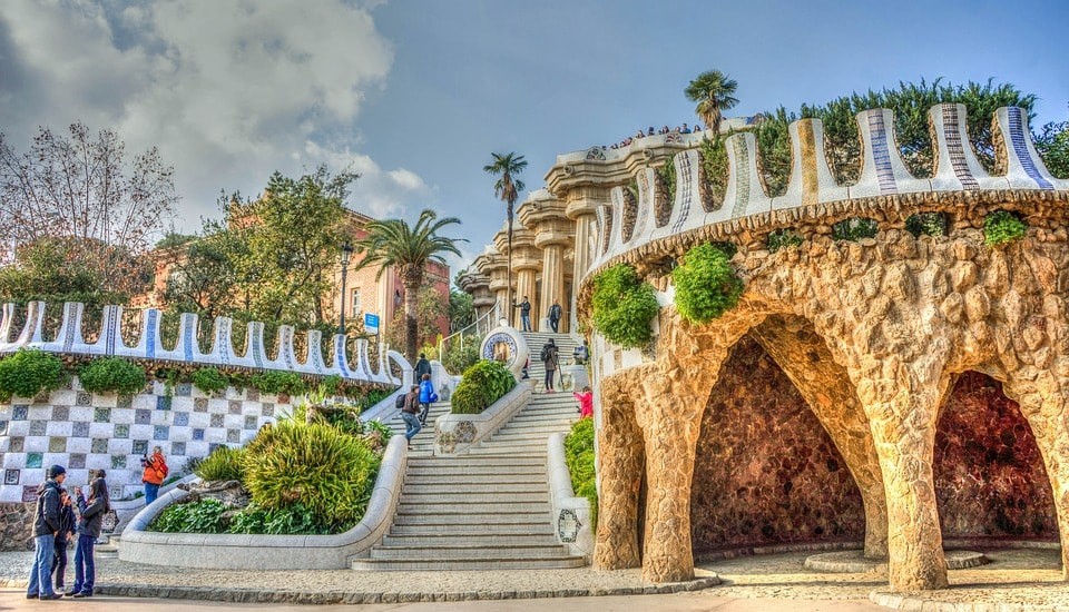 Reforma do parque em Barcelona