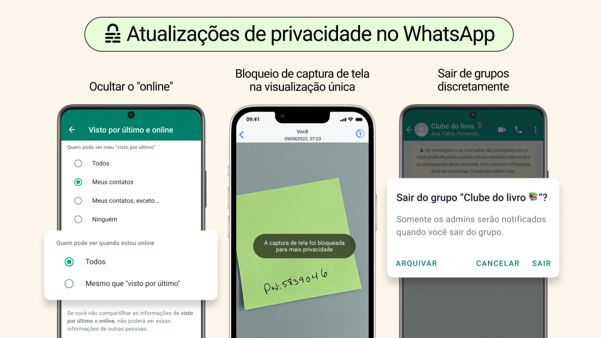 novas funcionalidades WhatsApp