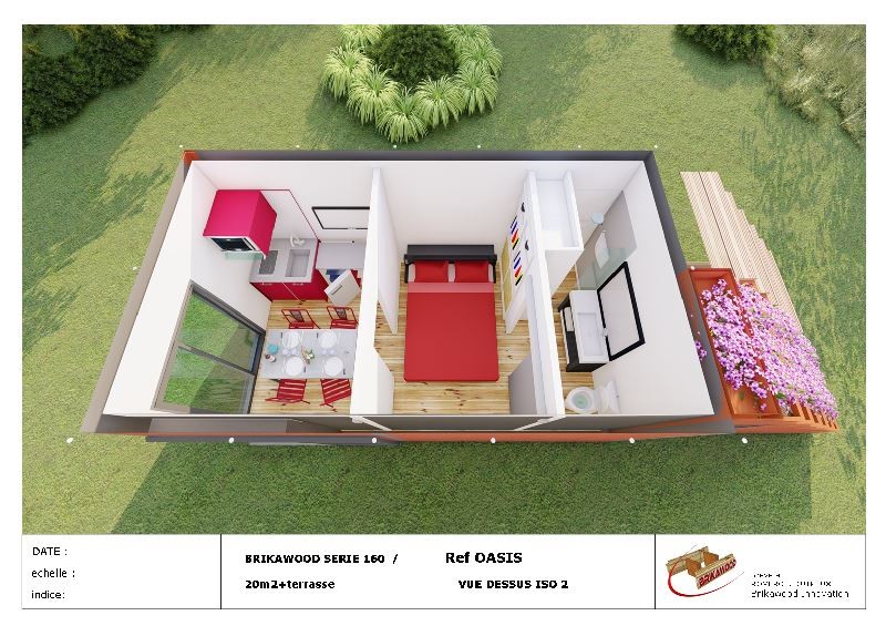 Casas de madeira pré-fabricadas que são construídas como Legos