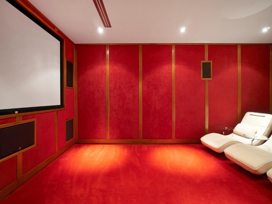 sala de cinema em casa
