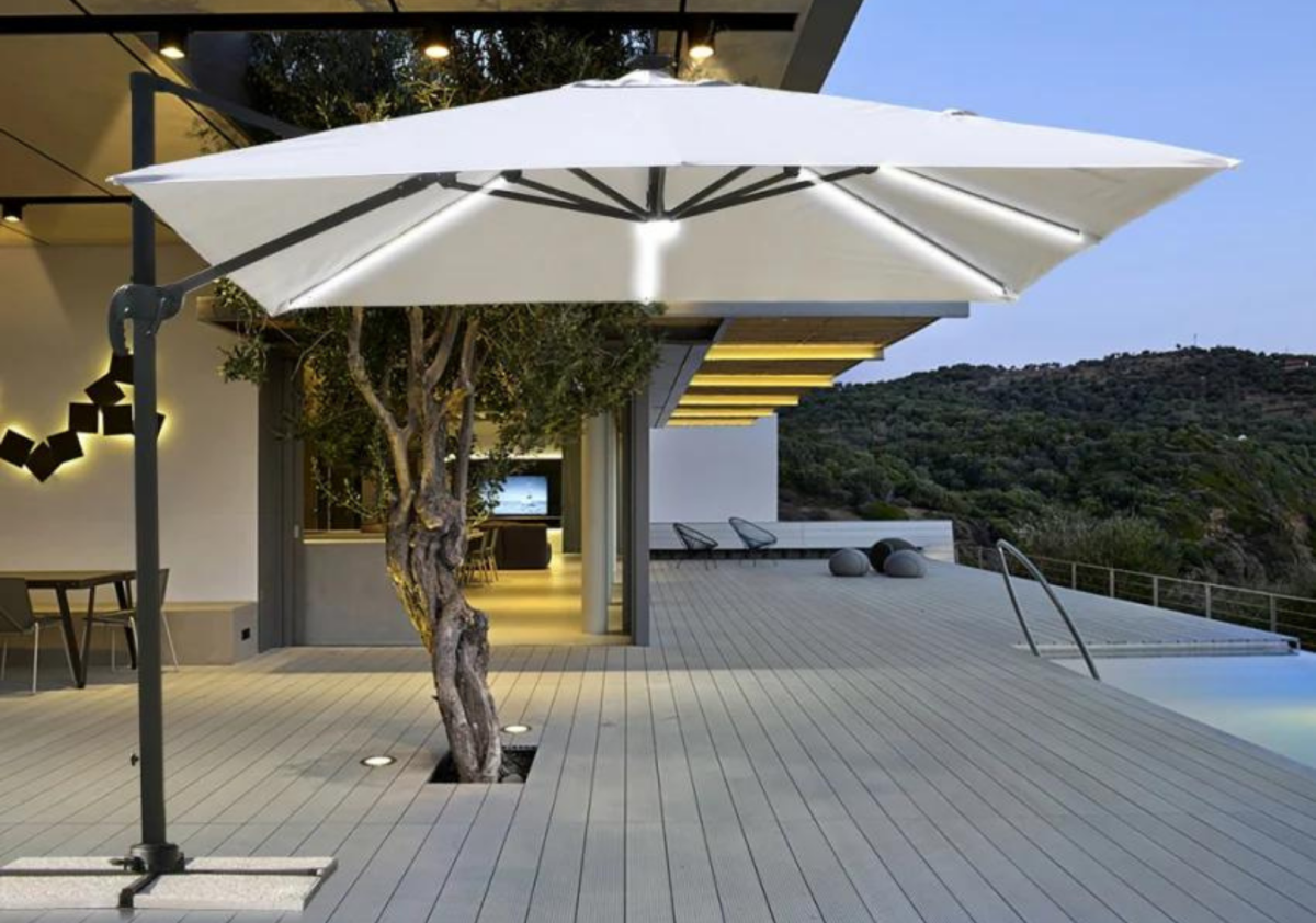 guarda-sol com LED