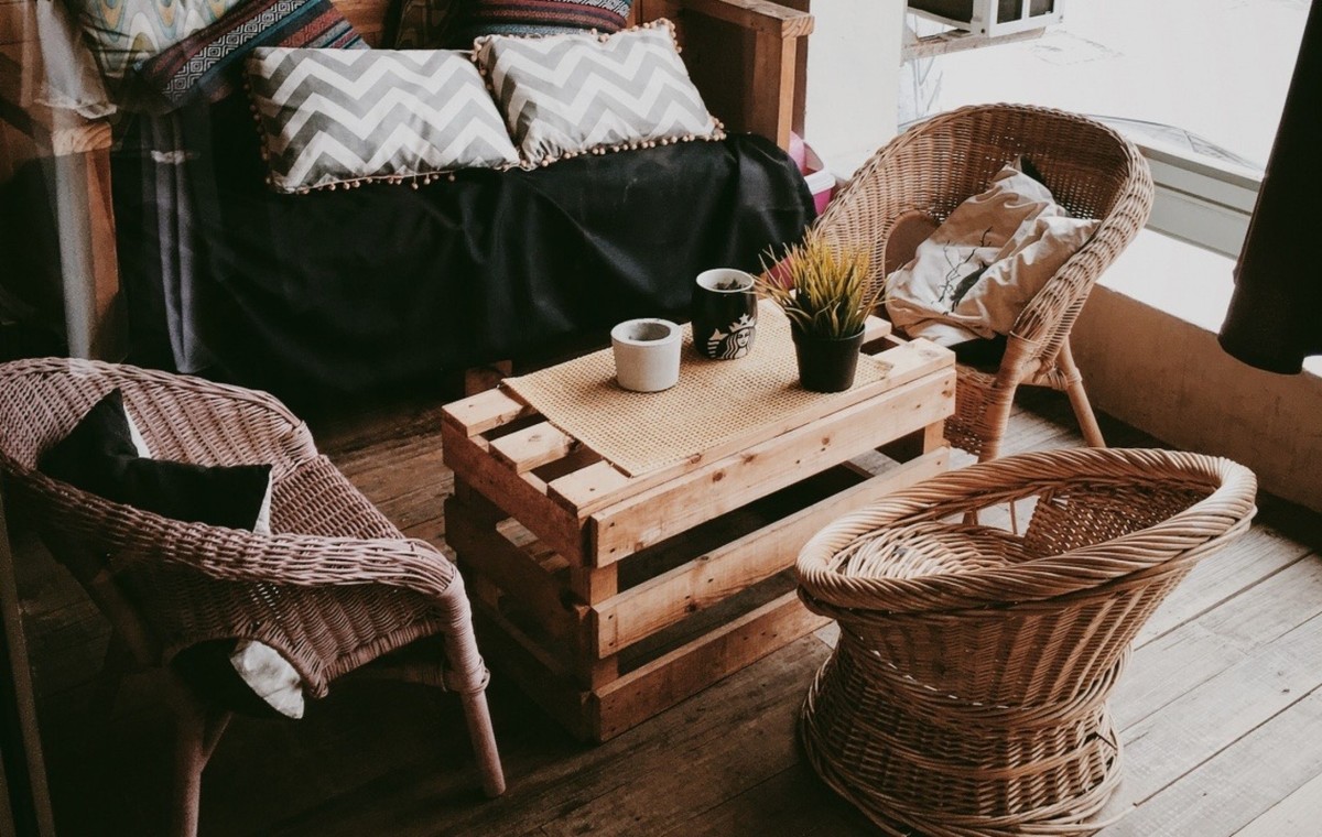 decorar com caixas de madeira