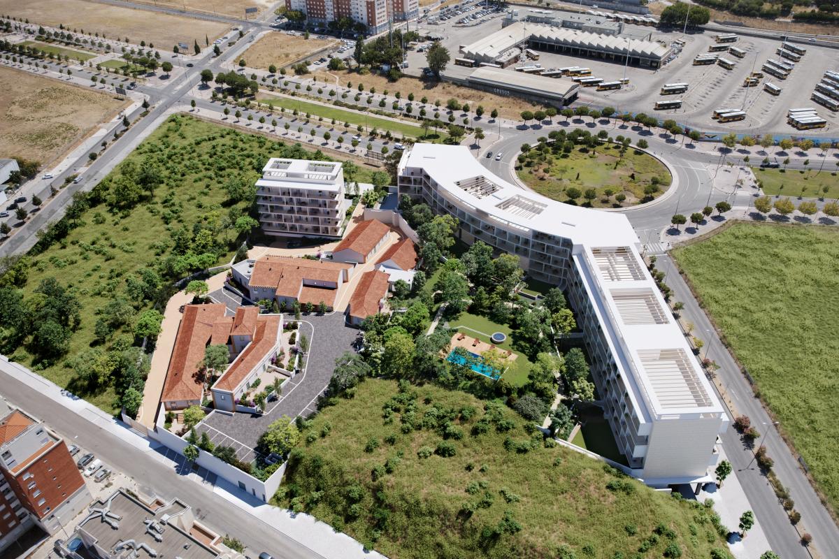 Construção de casas novas em Lisboa