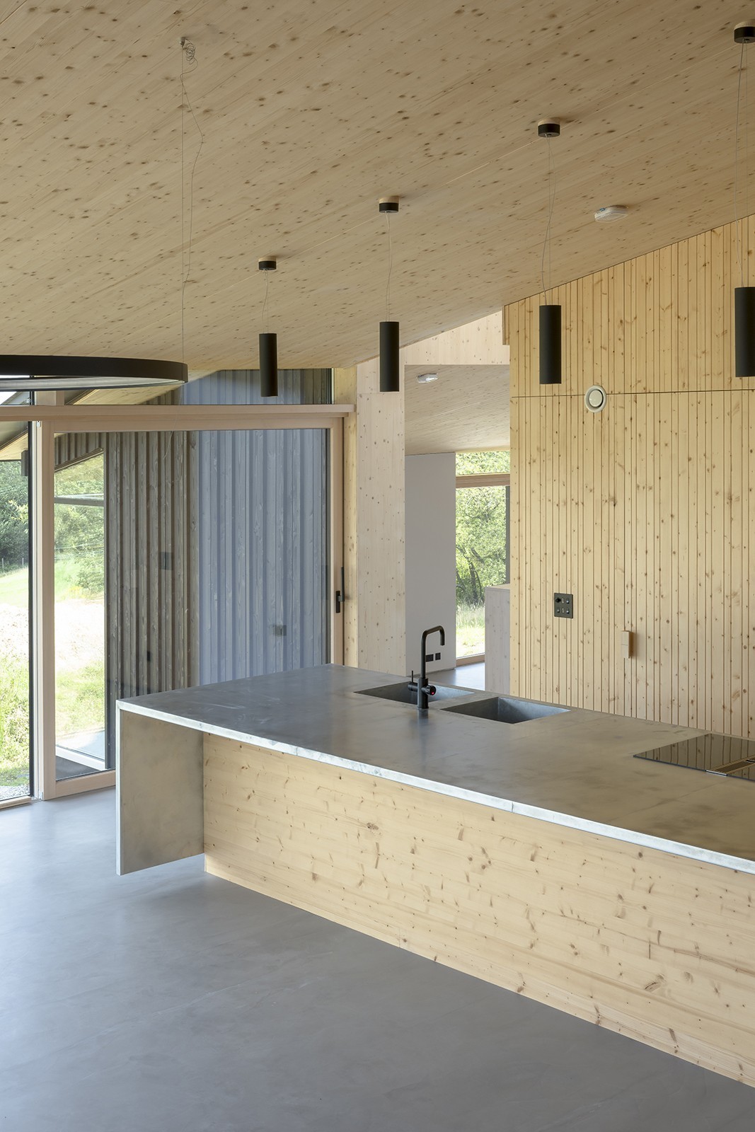 Casas modernas no campo