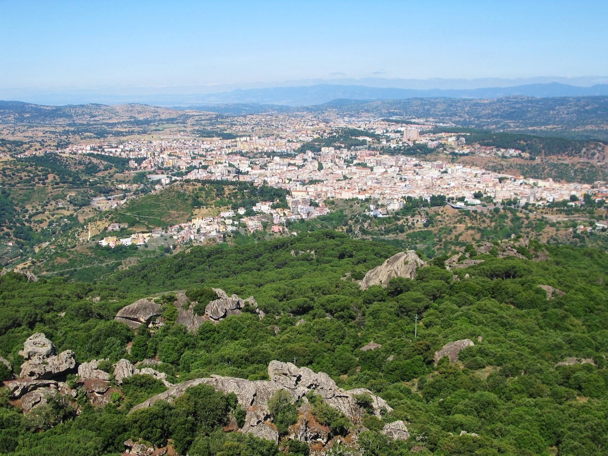 vista panorâmica sobre Nuoro