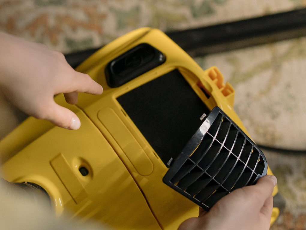 Mudança filtro aspirador