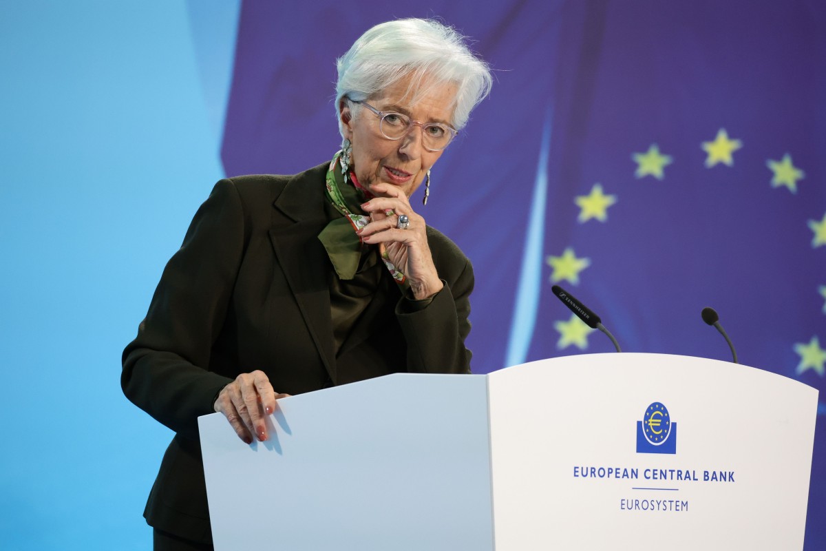 Christine Lagarde, presidente do BCE BCE sobe juros diretores