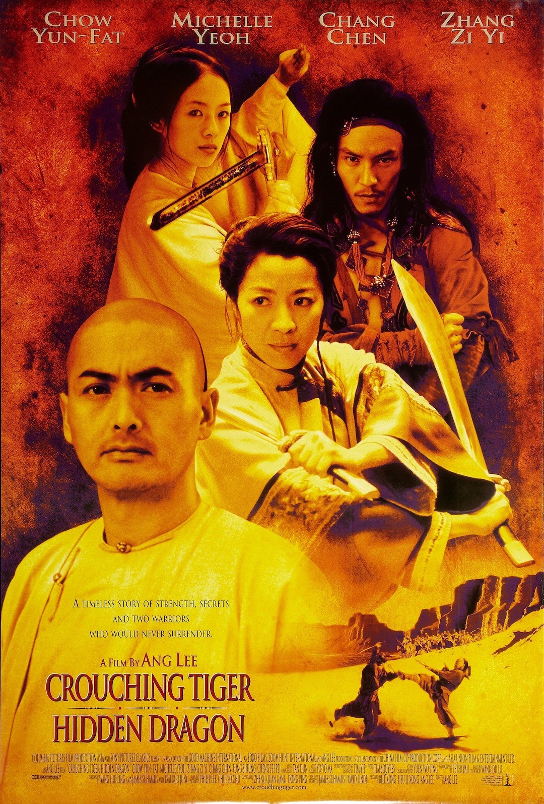 cartaz original de O Tigre e o Dragão