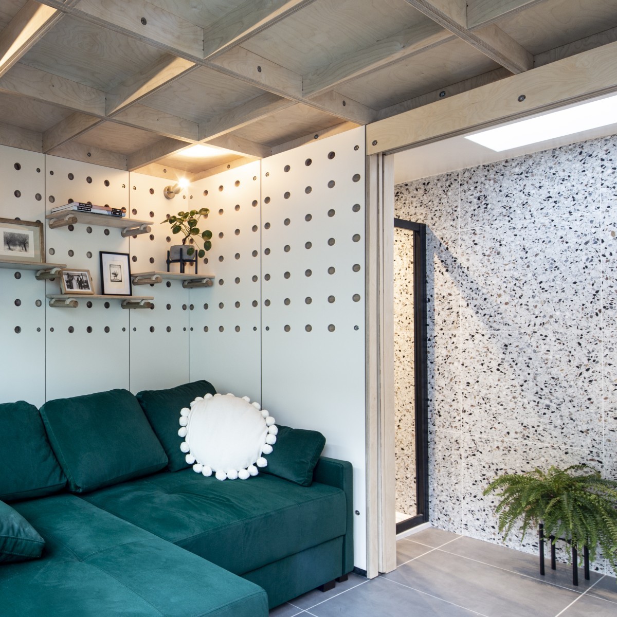 Sala de estar casa nova modular