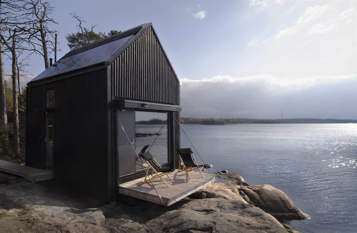 Cabanas pré-fabricadas e autossuficientes para relaxar nas margens do Báltico