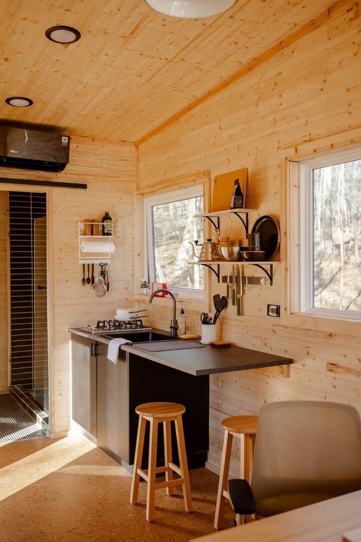 "Escritório em casa" pré-fabricado é perfeito para o teletrabalho.
