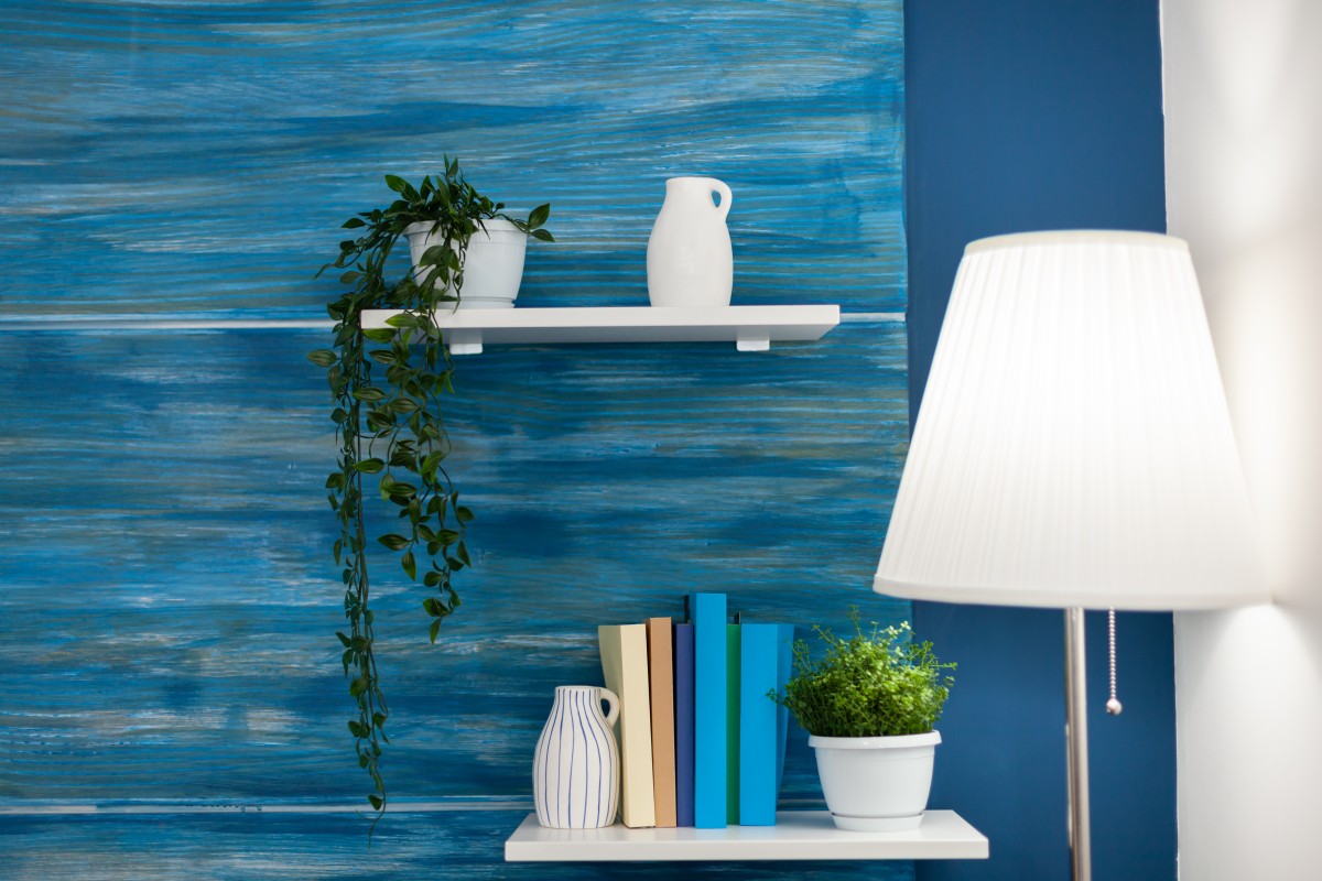 decorarea casei în nuanțe de albastru