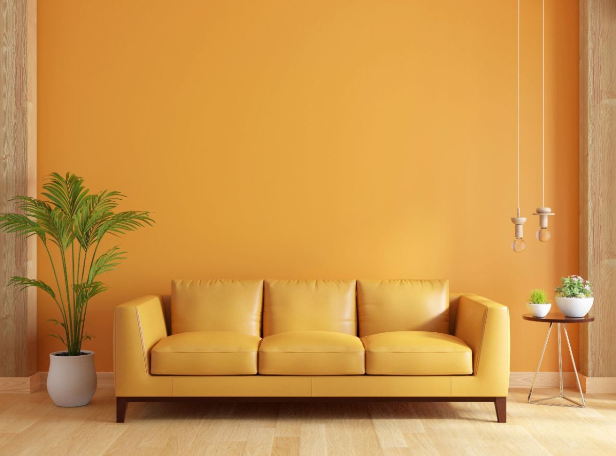 decorarea casei în nuanțe de portocaliu