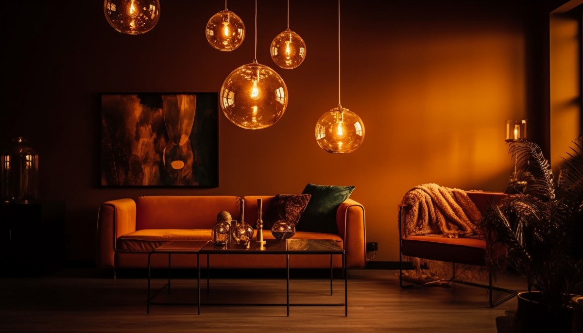 decorarea casei în nuanțe de portocaliu