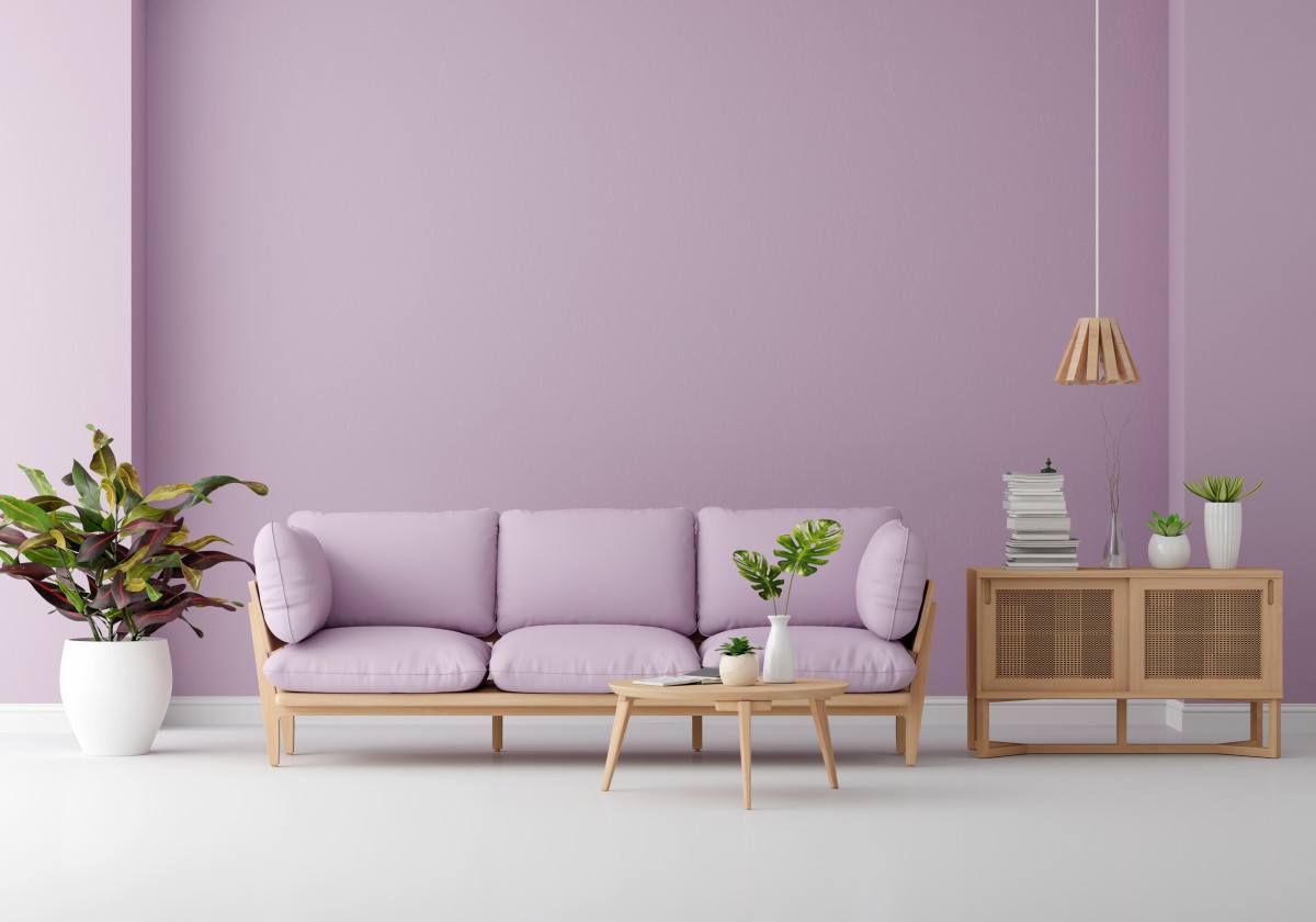 decorarea casei în nuanțe de liliac