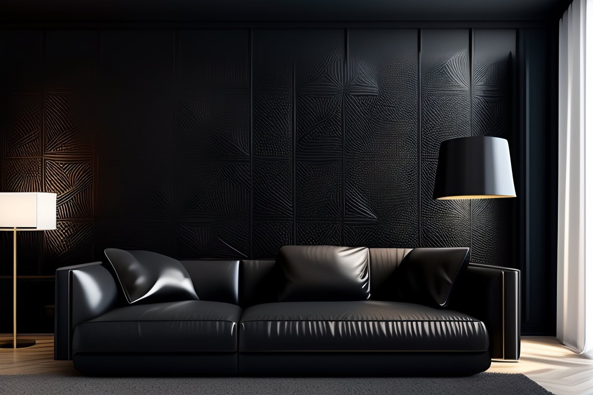 decorarea casei în tonuri de negru